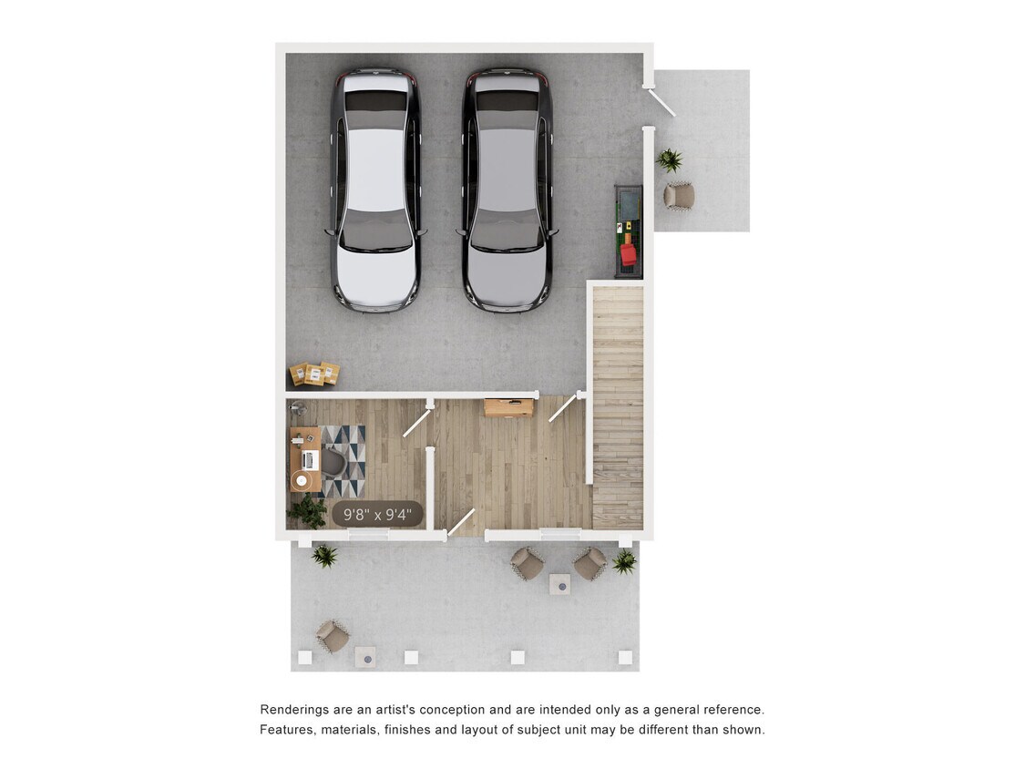 Floor Plan - Cottage C1 + Den