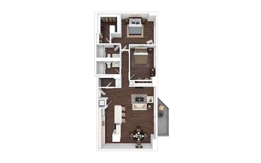 Floor Plan - B17 - Renovated