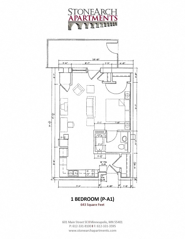 Floor Plan - Studio (s1mb mkt)