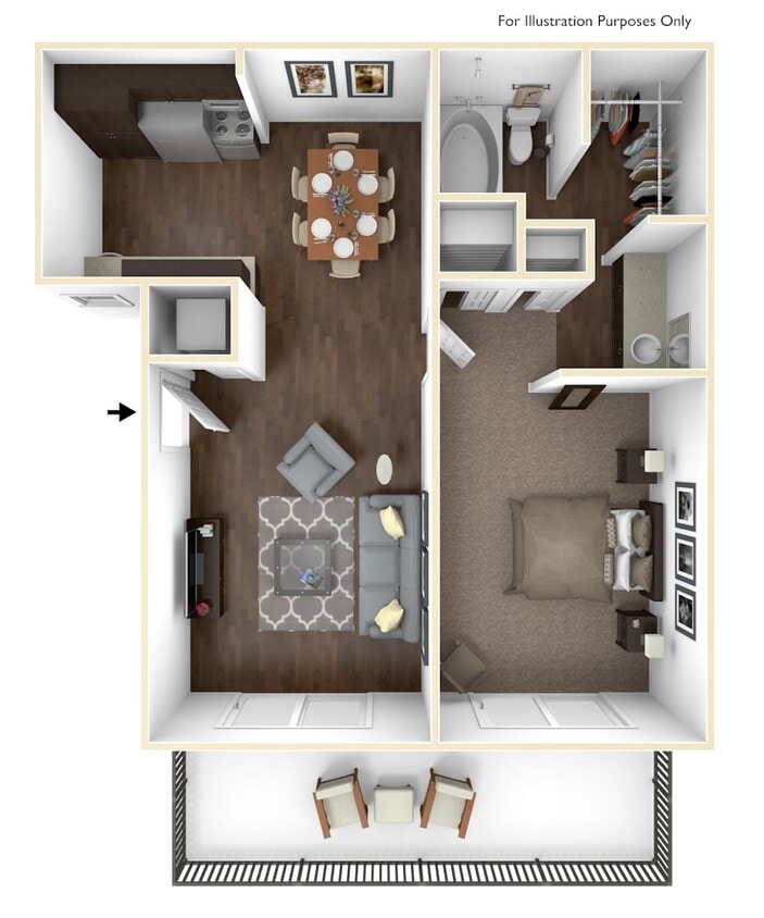 Floor Plan - 1X1