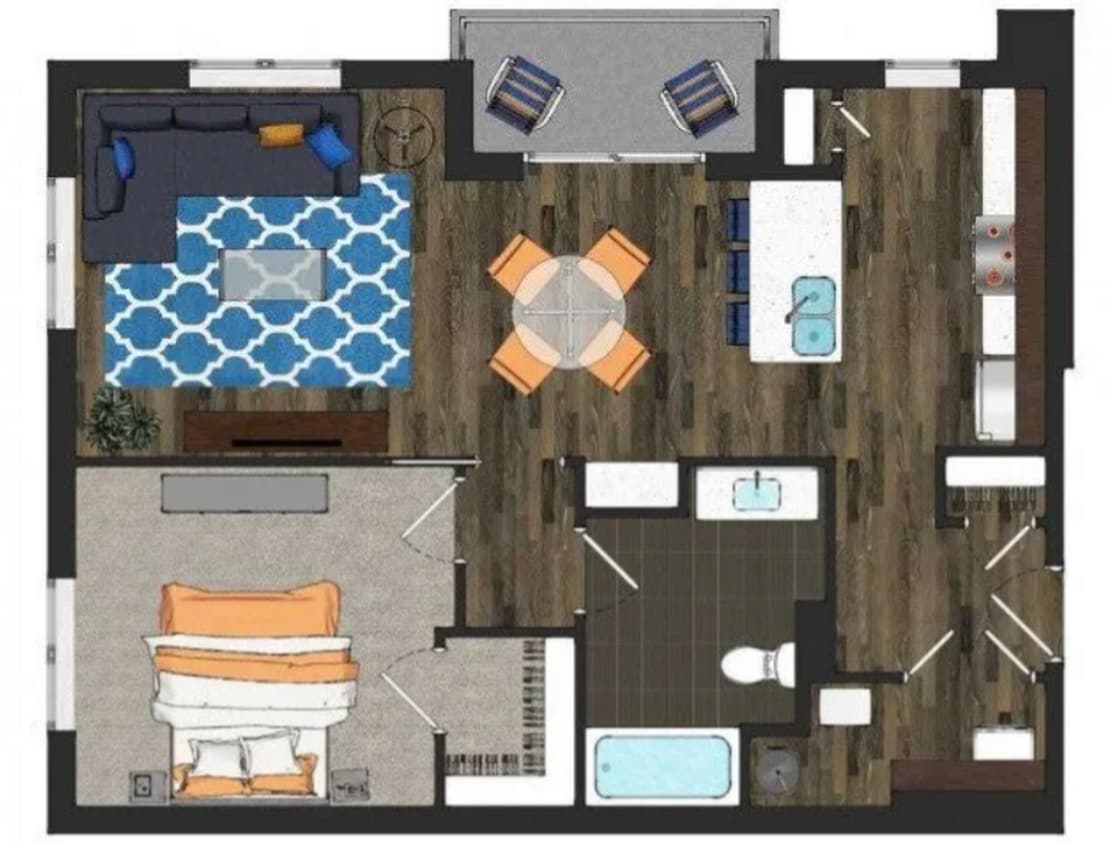 Floor Plan - Lucy Jane Furnished