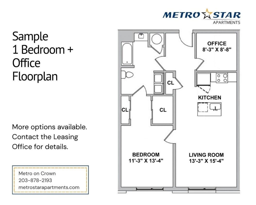 Floor Plan - One Bed Plus