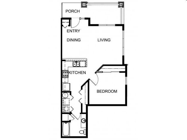 1BR/1BA - 1.1A
