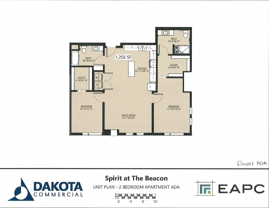 Floor Plan - Royal 2B/2BHCA