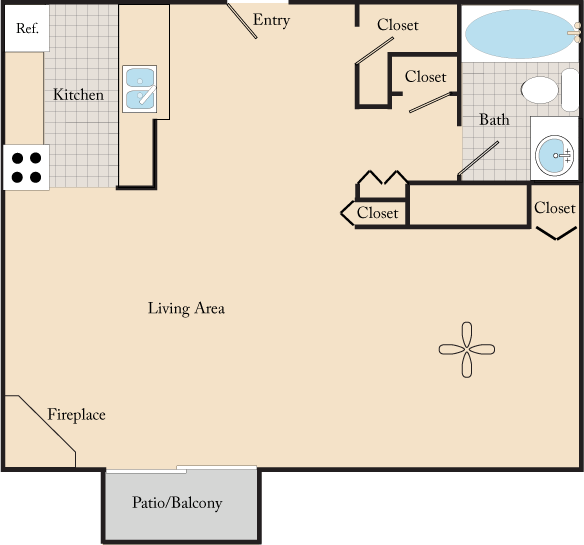 Floor Plan - Studio