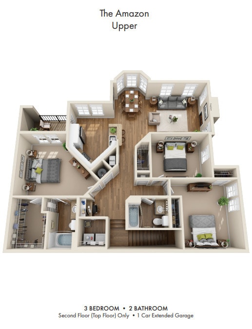 Floor Plan - The Amazon Upper