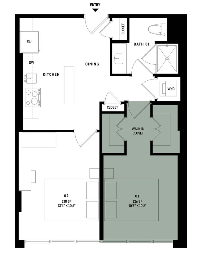 Floor Plan - Co-Living B5BR-Room 1