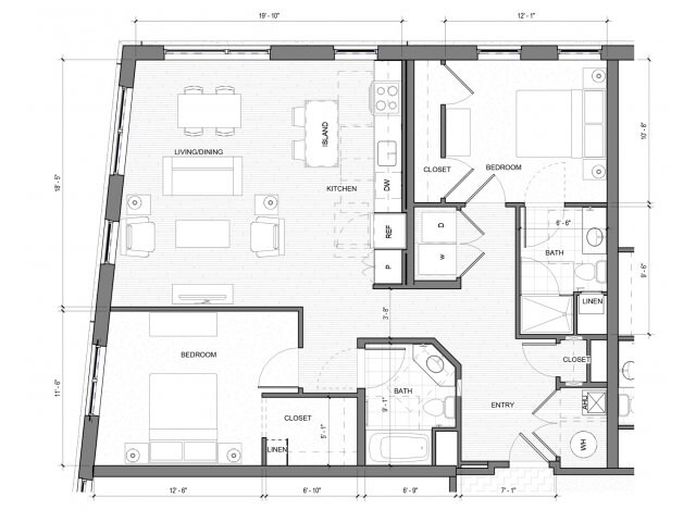 Floor Plan - 2 Bedroom