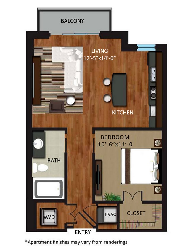 A2 649 sqft - A2-R