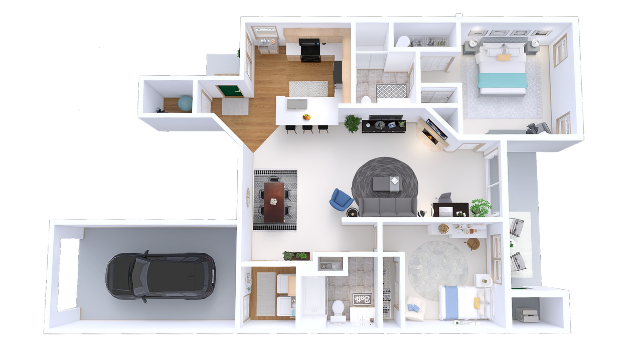 Floor Plan - Arbors - 2 Bed, 2 Bath