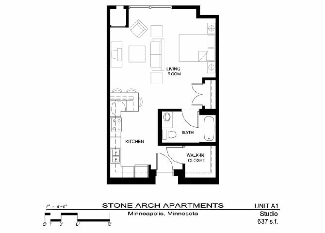 Floor Plan - Studio (A1)