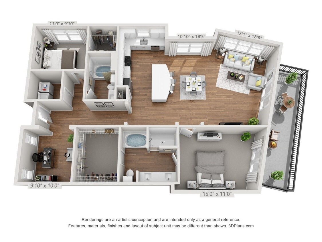 Floor Plan - Arbor Hills 2B3