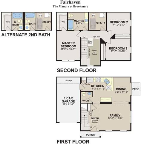 Floor Plan - Fairhaven - 3 Bed 1.5 Bath