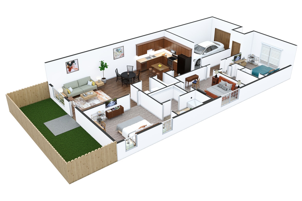 Floor Plan - The Heron Townhome