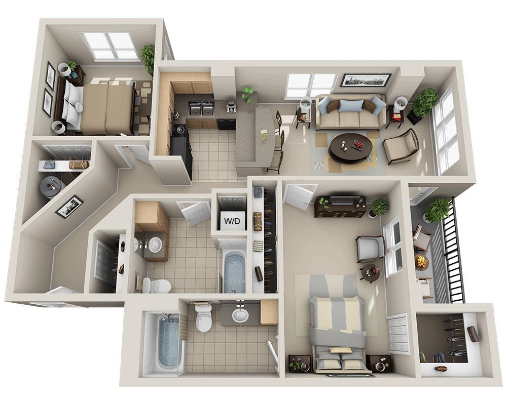 Floor Plan - Plan B2D