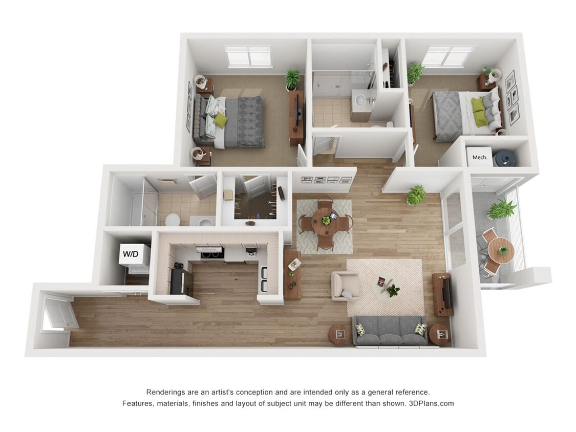Floor Plan - 2x2F-1083-p1