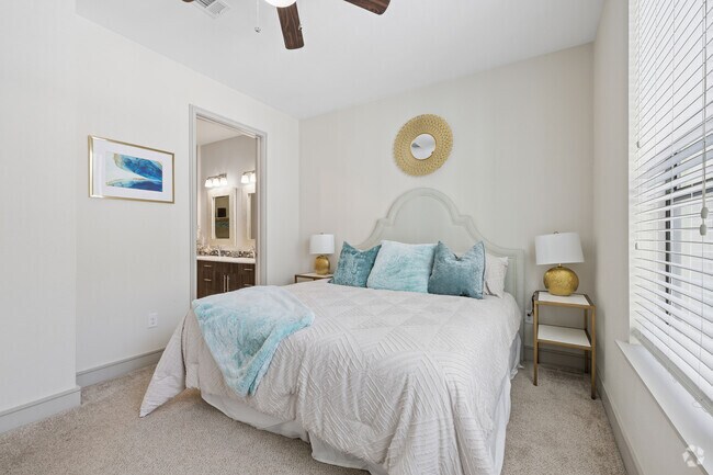 B2 2BR, 2BA - 1,117SF - Primary Bedroom - The Hamilton