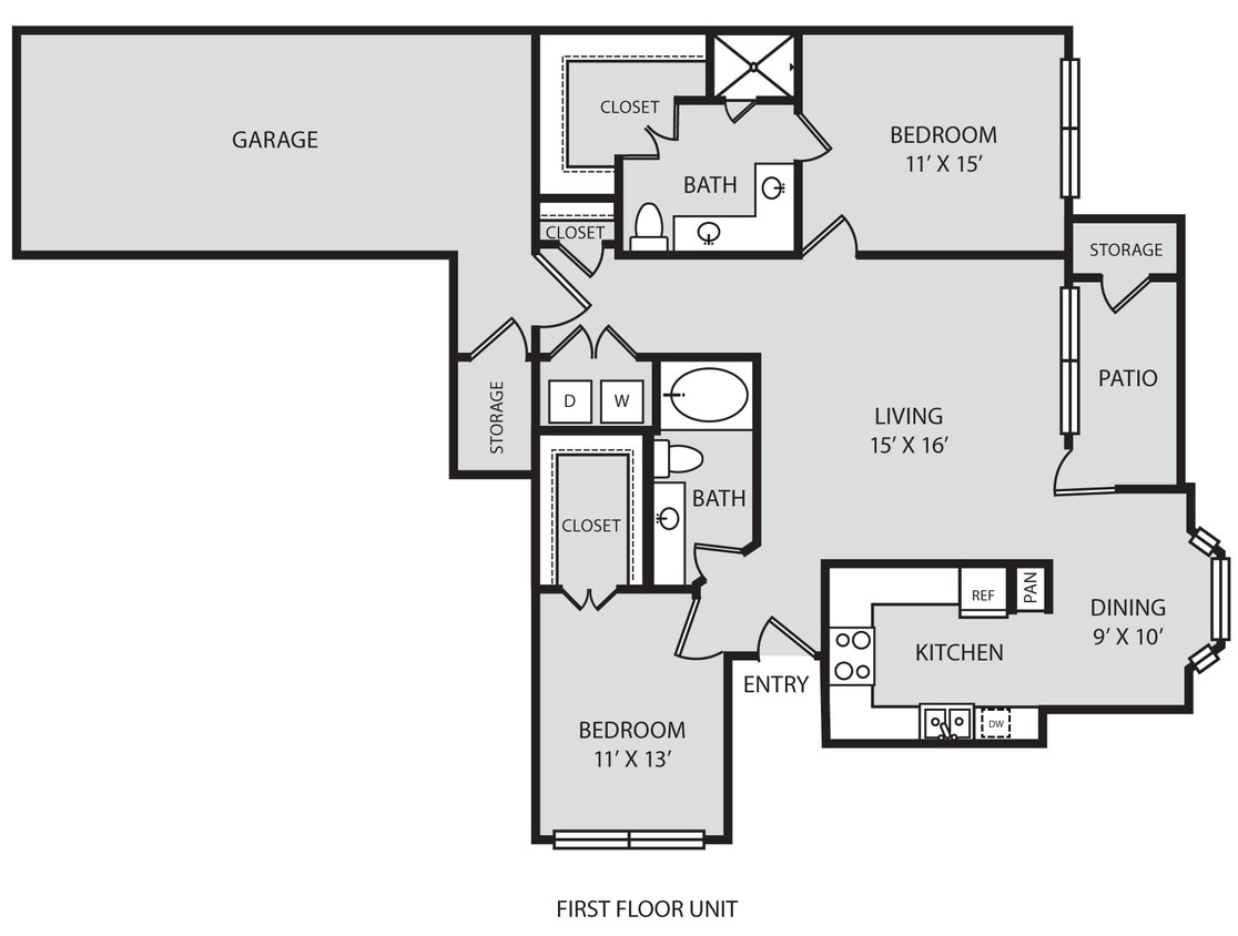 Parc At Wall Street - B5 - 2 Beds - 2 Baths - 1234 Sq. ft. - B5
