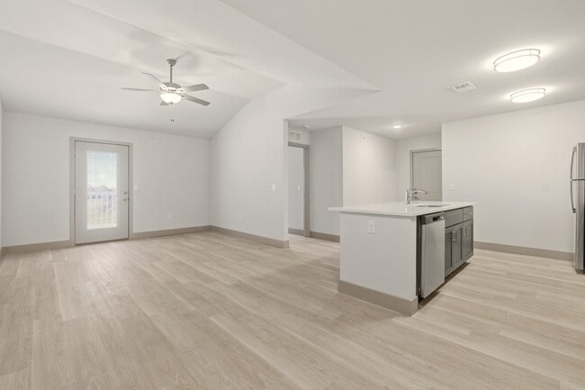 Beautiful open concept kitchen/living room - Flats at Twenty