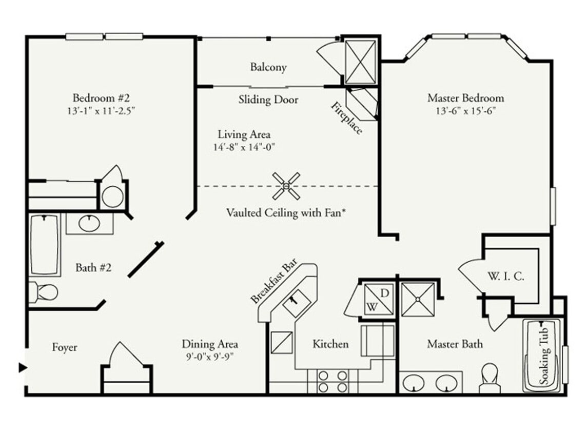 Floor Plan - English Ivy II End (LVT Only)