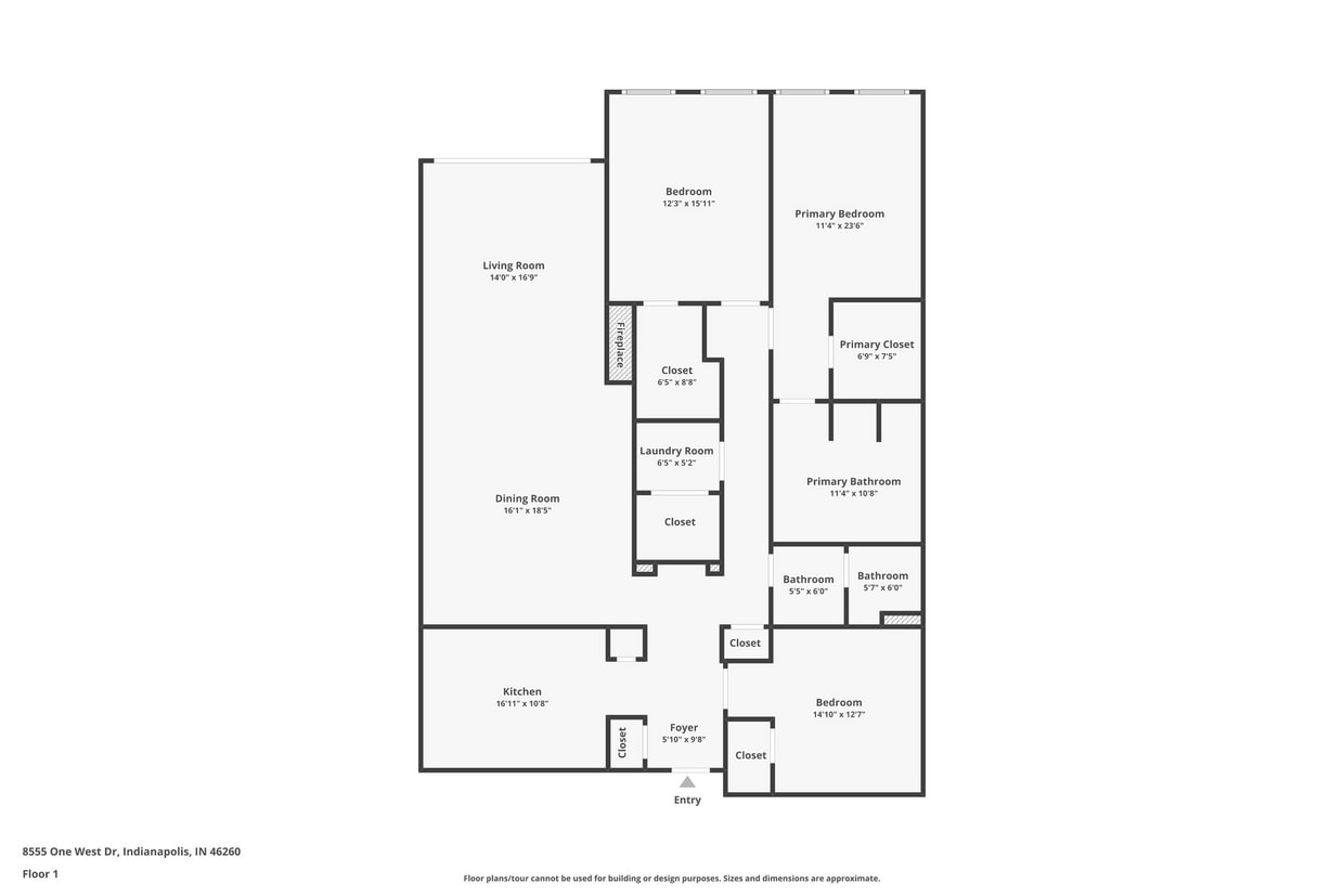 Floor Plan - Two Bedroom with Bonus Room (7176B2)