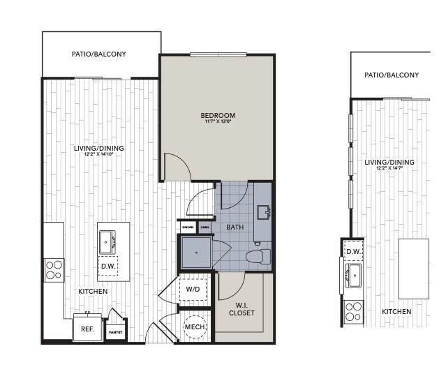 A2.1.jpg - A2.1 - One Bedroom, One Bathroom