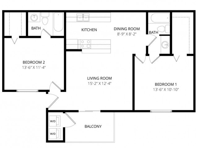 Floor Plan - 2x2