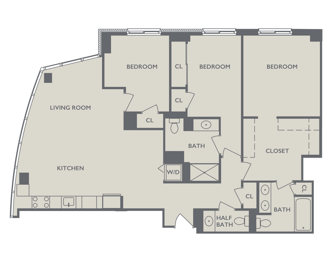 Floor Plan - Three Bedroom B