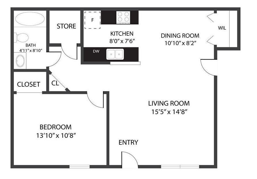 Floor Plan - The Sycamore Renovated