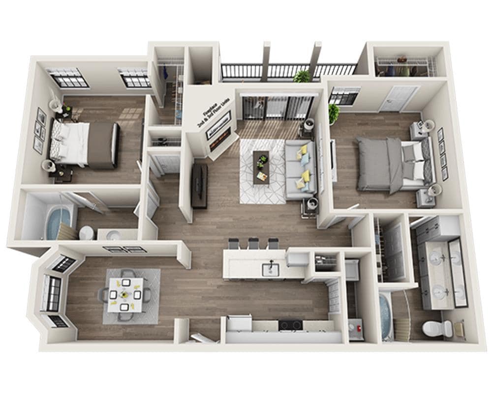 Floor Plan - The Granbury (B2B)