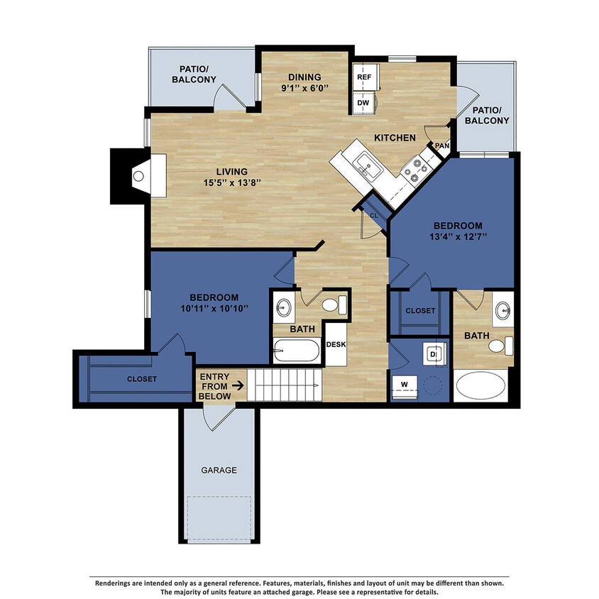 Floor Plan - B3 - Renovated