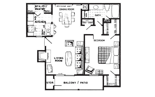 THE CHURCHILL - 1C - 1 Bedroom (Churchill)
