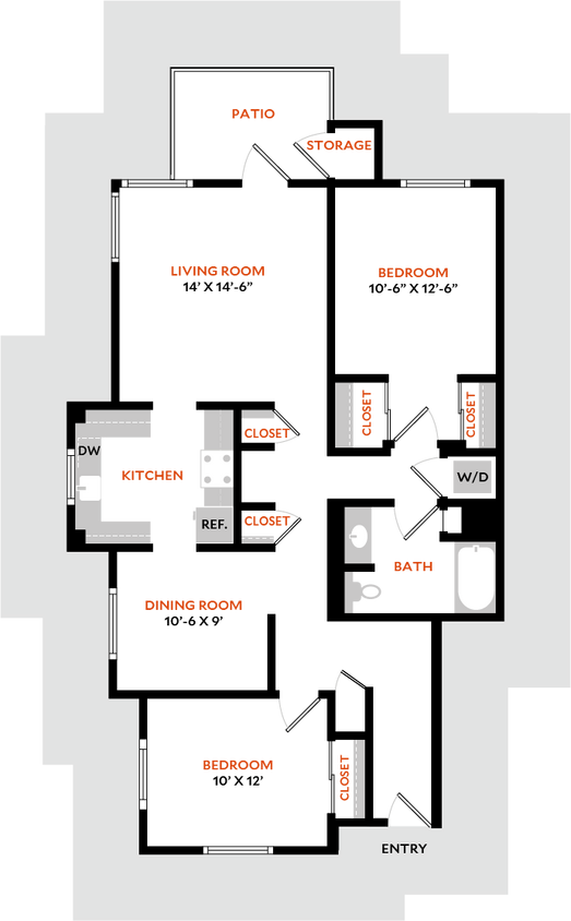 Floor Plan - Plan 2B