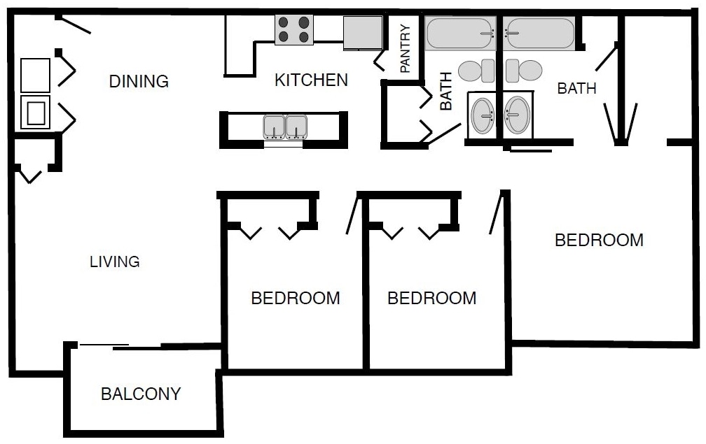 3BR/2BA - The Crepe Myrtle
