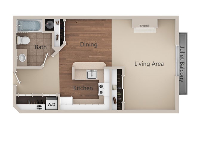 Floor Plan - Studio-Metropolitan