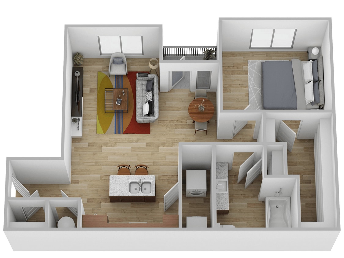 Katy Ranch 824 SF 2025 - 1 Bed, 1 Bath