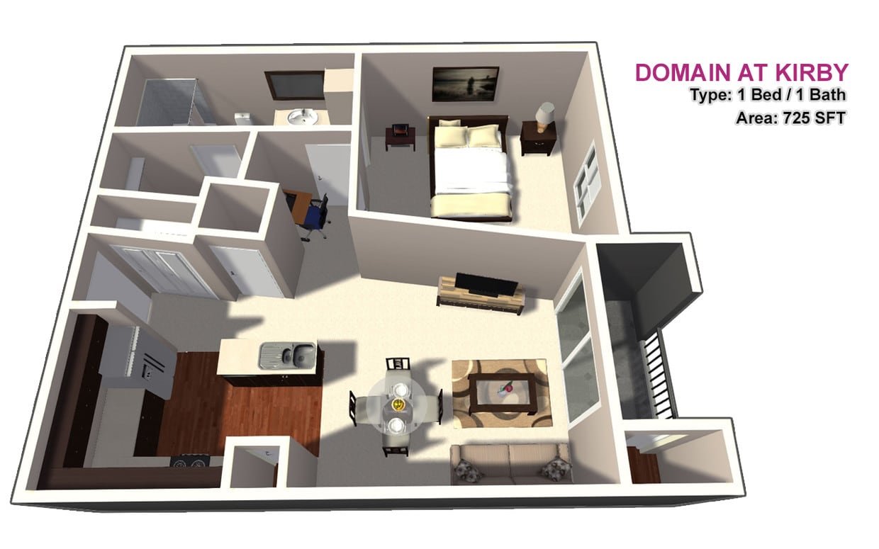 One Bedroom/One Bathroom - One Bedroom/One Bathroom