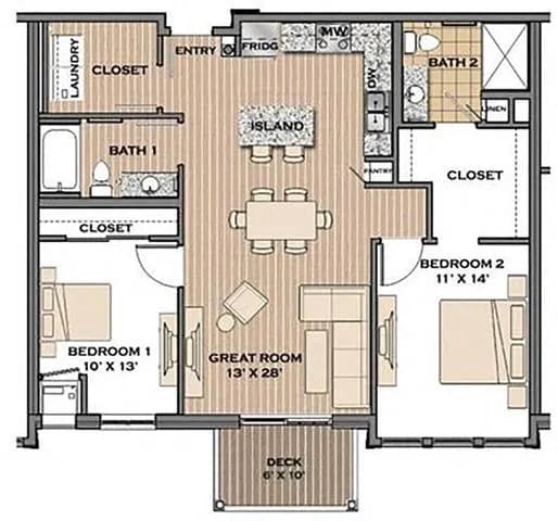 Floor Plan - The Boulevard I
