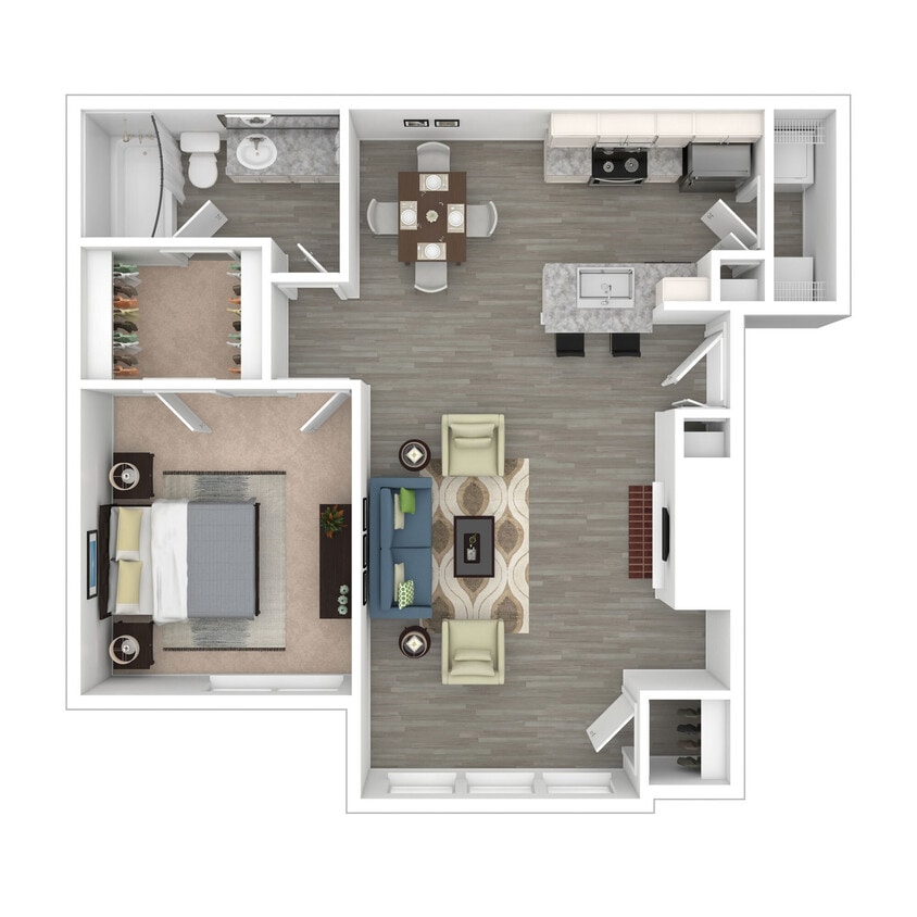 Floor Plan - 1X1 Large Upgrade