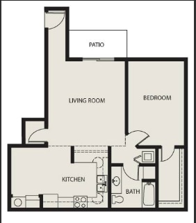 1BR/1BA - Phase 2 - 1 Bed, 1 Bath Creekside Lower (B)