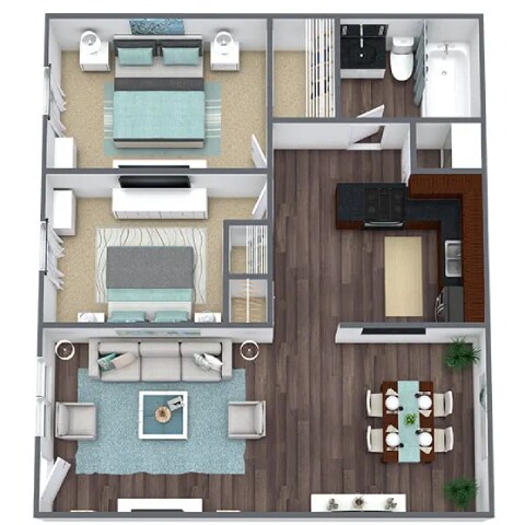 Floor Plan - Two Bedroom