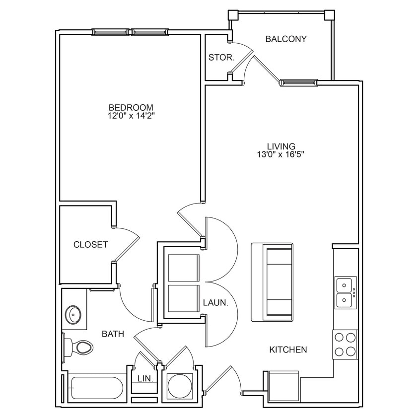 Capital Place at Southwood - Southwood III - 1 Beds - 1 Baths - 829 Sq. ft. - Southwood III