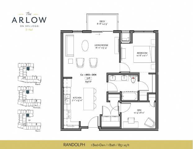 Floor Plan - Randolph | 1+ Den