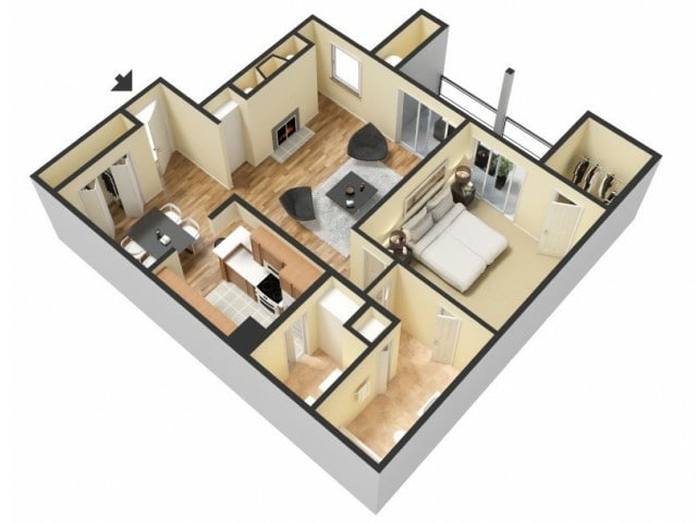 1B (1).jpg - 1 Bedroom 1 Bathroom