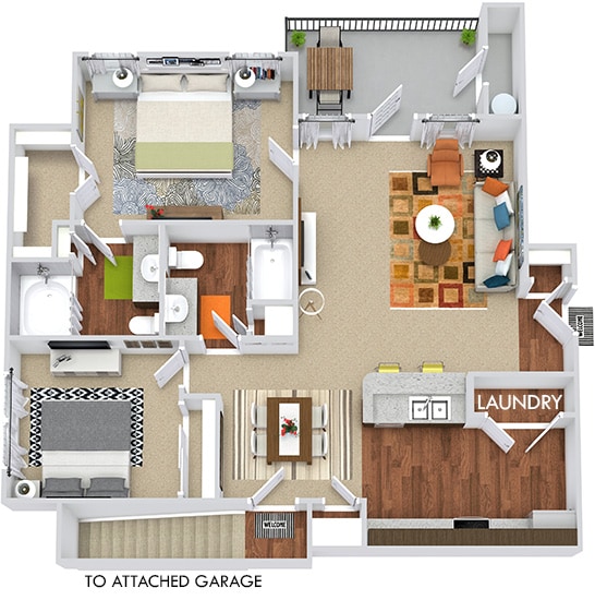 Floor Plan - Congress with Attached Garage