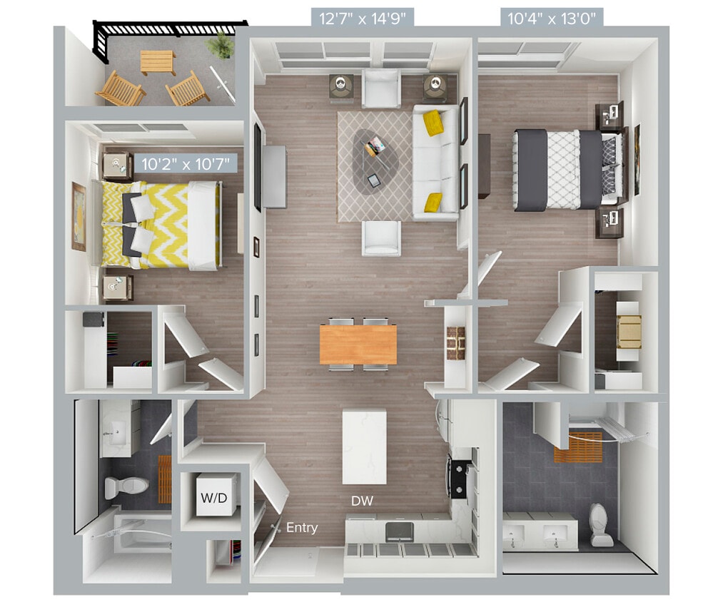Floor Plan - B15S-1077SF-B2-2