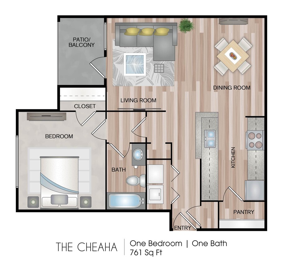 761 Square Feet - The Cheaha