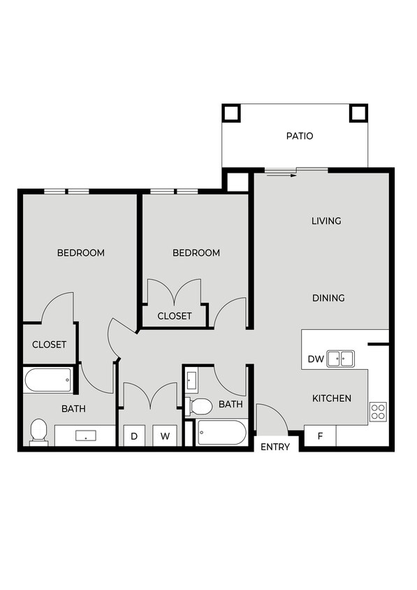 Floor Plan - Two Bedroom F