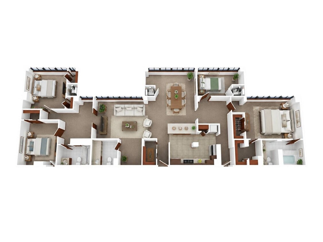 Floor Plan - 4BR - 2.5BTH Penthouse