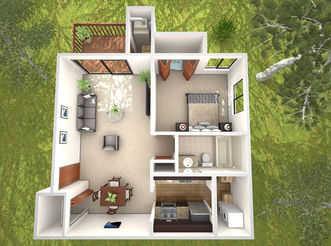Floor Plan - 1 Bedroom Mulberry